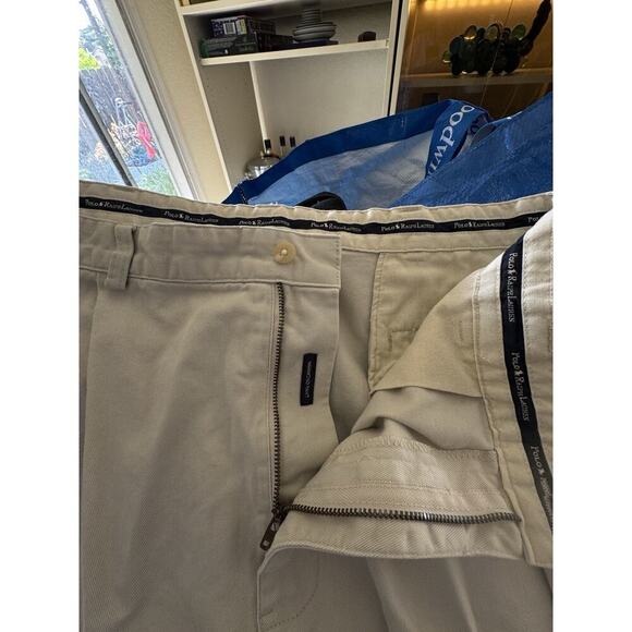 POLO RALPH LAUREN Vintage Pleated Front Chino Hammond Pant in Khaki Size 38 X 30 - Picture 8 of 9